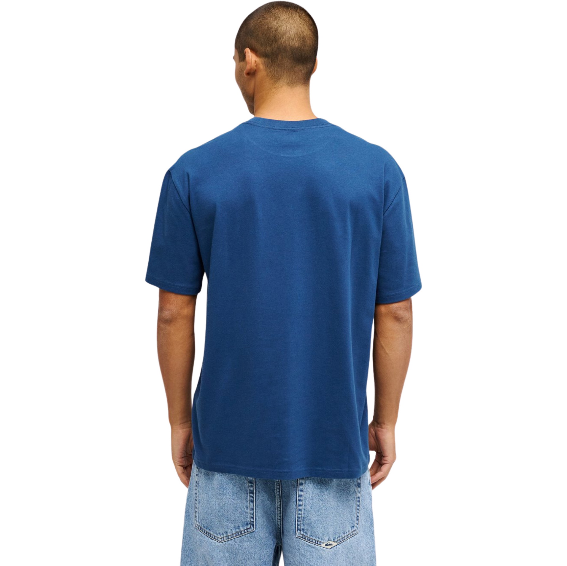 2026 Quiksilver Mens Salt Water Pocket Short Sleeve Tee EQYZT08205 - Dark Denim